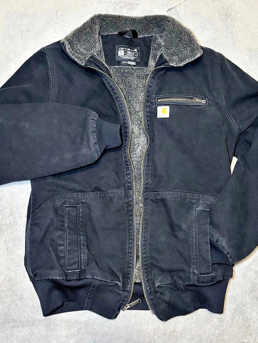 Carhartt Wildwood Sherpa Lined Jacket 100815 Black S